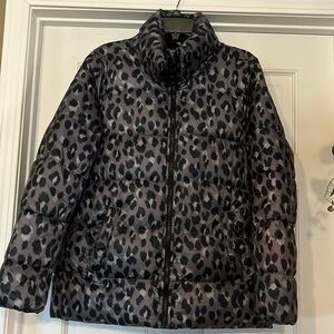 Leopard Puffer Coat